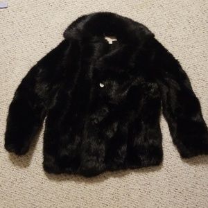 Michael Kors Faux Fur NWOT black coat